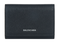 Balenciaga Cardholder, Leather, Black, 1000W, 3*